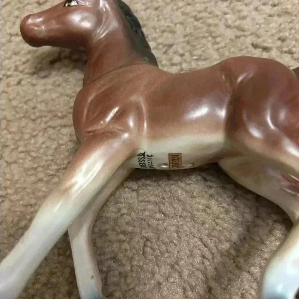 Vintage Horse porcelain figurine foal, made by Kreiss & Company made in Japan - Picture 3 of 11